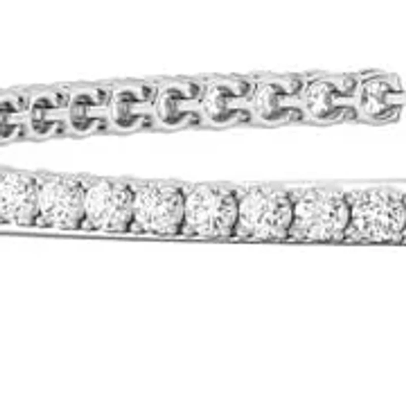Lab Created Cttw Lab-Grown Diamond Tennis Bracelet in 14K White Gold (IGI Certified