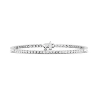 Lab Created Cttw Lab-Grown Diamond Tennis Bracelet in 14K White Gold (IGI Certified