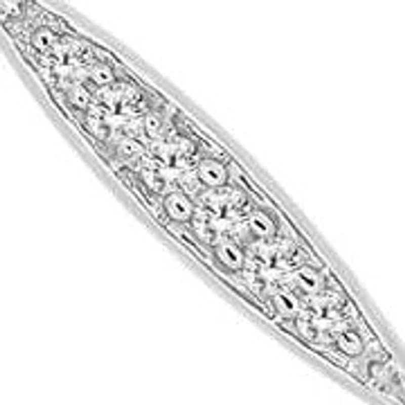 0.03 Ct.tw Natural Diamond Accent Navette Shape Stud Earrings in 10K White Gold