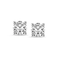 Lab Created IGI-Certified 4.00 Cttw Lab-Grown Diamond Stud Earrings 10K Yellow Gold, Screw Back