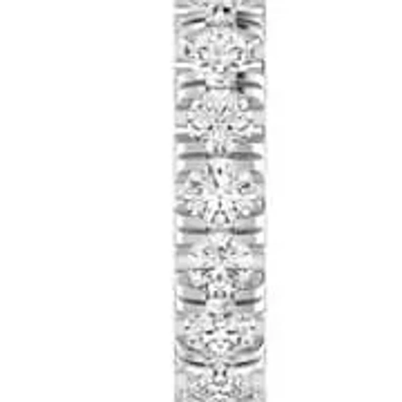 1/4 Ct.tw Natural Diamond Huggie Hoop Earrings in 10K White Gold