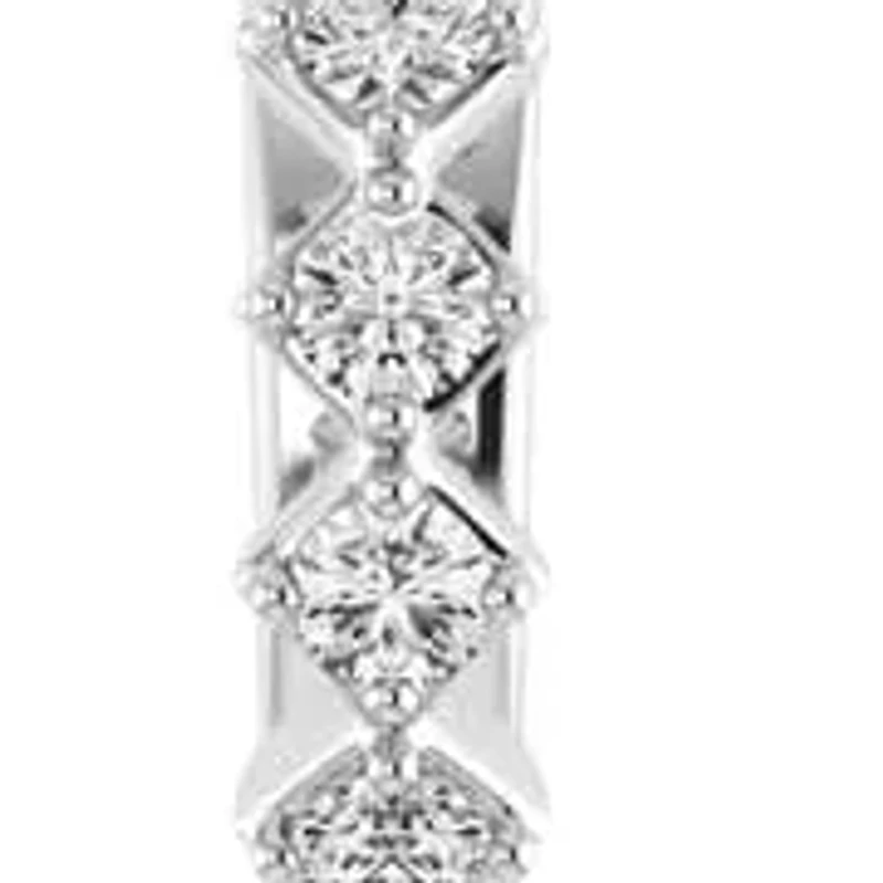 Mini Huggie Hoop Earrings with 1/17 Cttw Natural Diamond in 925 Sterling Silver