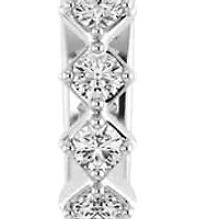 Mini Huggie Hoop Earrings with 1/17 Cttw Natural Diamond in 925 Sterling Silver