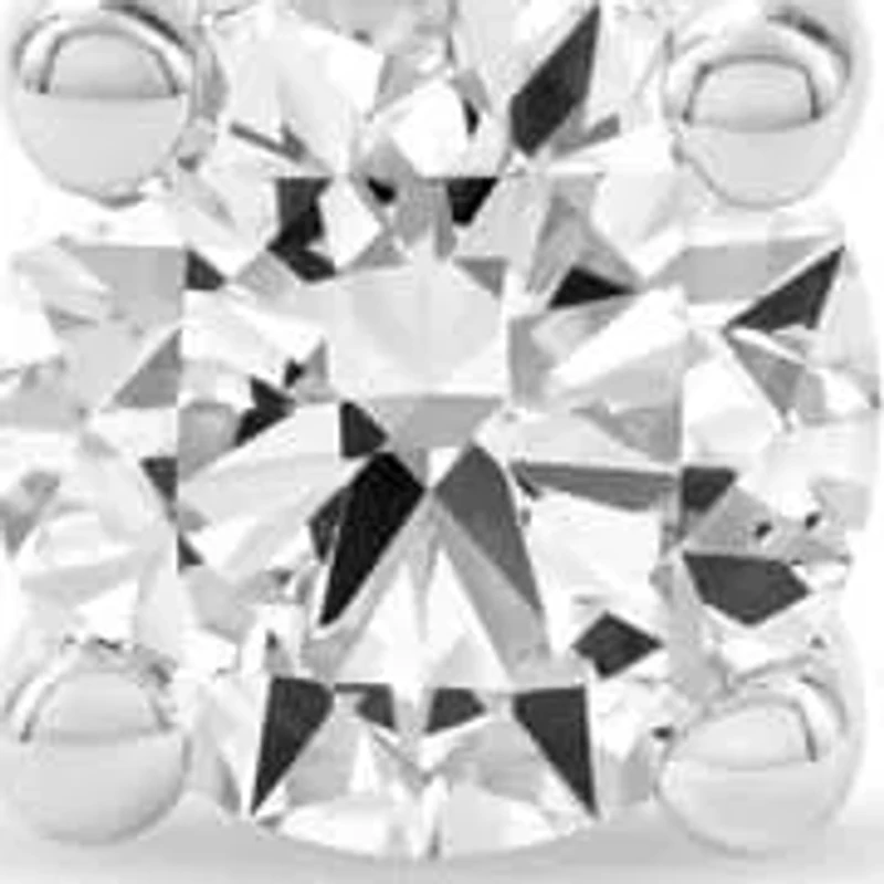 Lab Created 2.00 Cttw Round Cut Lab-Grown Diamond Solitaire Stud Earrings 10K White Gold, Screw Back