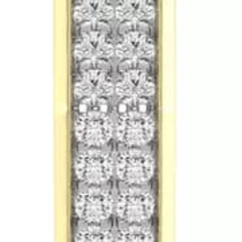 Huggie Hoop Earrings 1/4 Cttw Natural Diamond Small Hoops in 925 Silver Yellow Plated