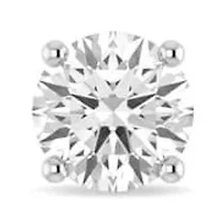 Lab Created Cttw Lab-Grown Diamond Solitaire Stud Earrings in 14K White Gold – IGI Certified