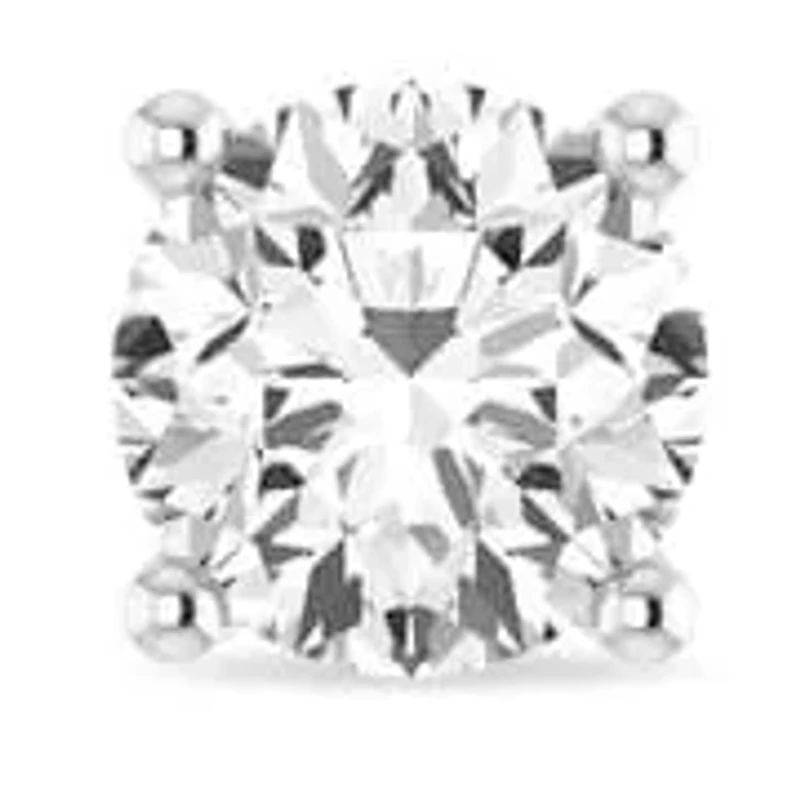Lab Created 2 Cttw Lab-Grown Diamond Solitaire Stud Earrings in 14K White Gold – IGI Certified