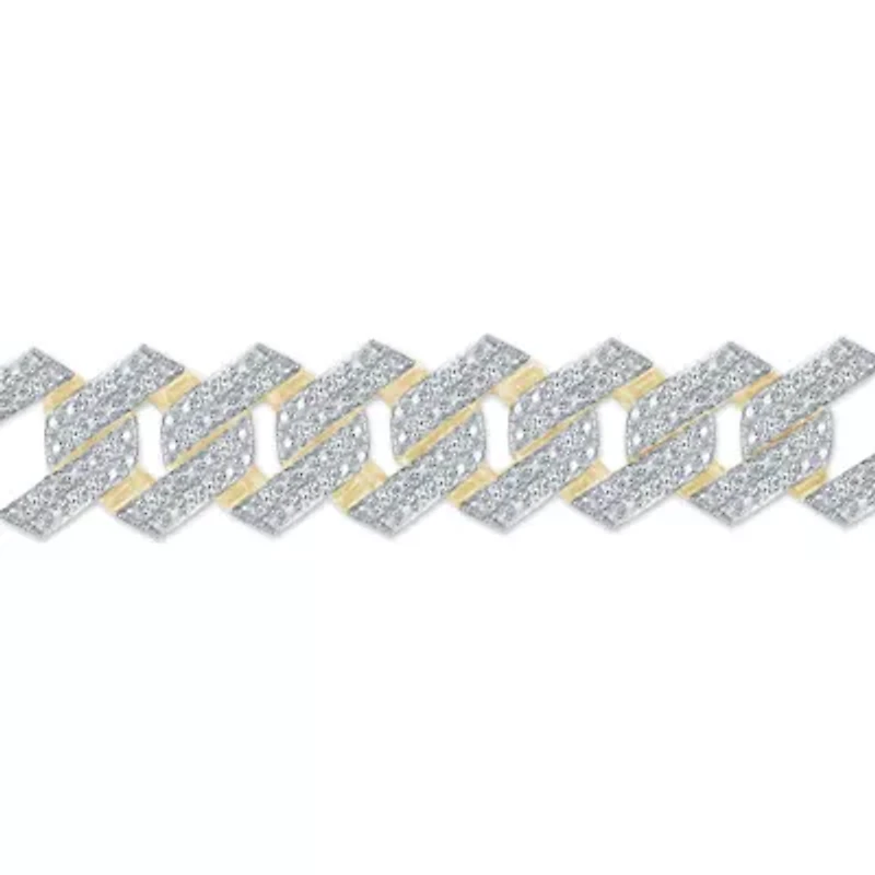 3.15 ct. tw Natural Diamod Cuban Chain in 10K Yellow Gold