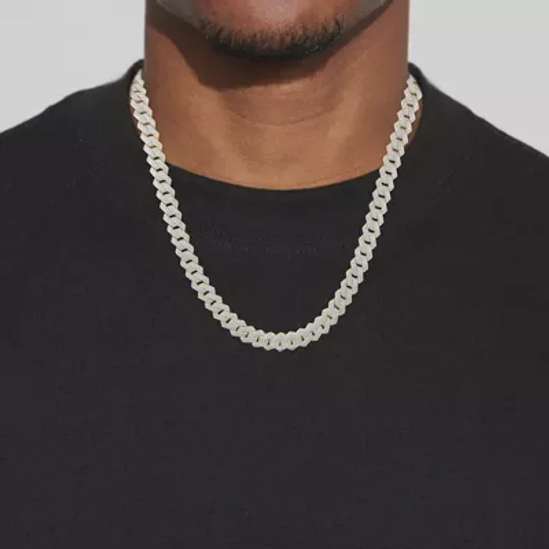 3.15 ct. tw Natural Diamod Cuban Chain in 10K Yellow Gold