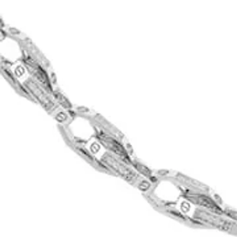 2.00 Ct.tw Natural Diamond Wedding Necklace in 925 Sterling Silver 22" inches