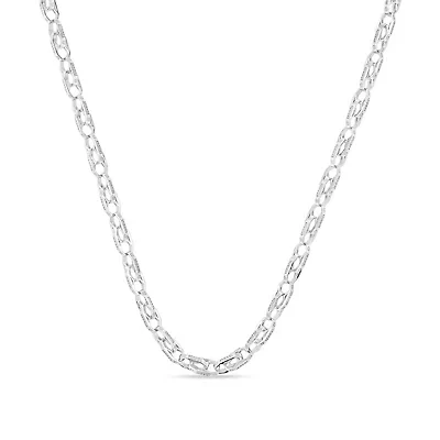2.00 Ct.tw Natural Diamond Wedding Necklace in 925 Sterling Silver 22" inches