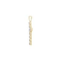3/4 ct. tw. Natural Diamond Cross Pendant in 10K Yellow Gold