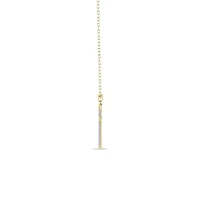 1/2 Cttw Natural Diamond Cross Pendant in 10K Yellow Gold with 18" Cable Chain