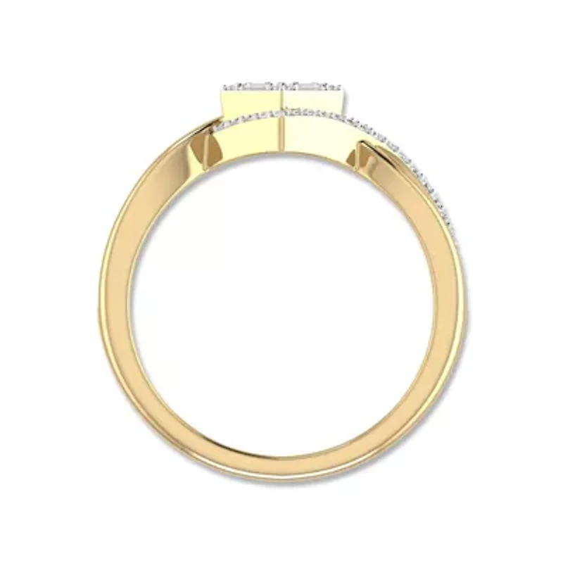 0.22 Ct.tw Natural Diamond Women's Fashion Ring in 10K Yellow Gold