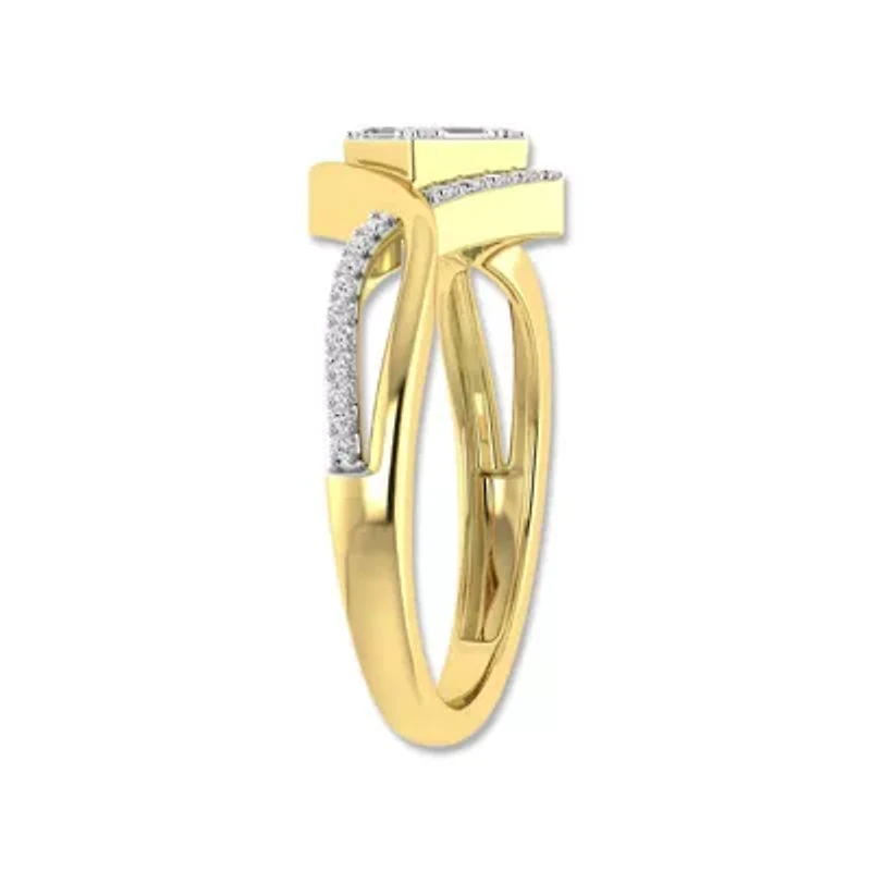 0.22 Ct.tw Natural Diamond Women's Fashion Ring in 10K Yellow Gold
