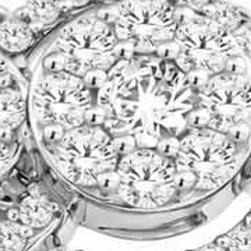 1/2 Ct.tw Natural Diamond Womens Wedding Fashion Ring in 10K White Gold