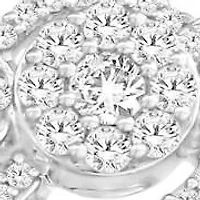 1/2 Ct.tw Natural Diamond Womens Wedding Fashion Ring in 10K White Gold