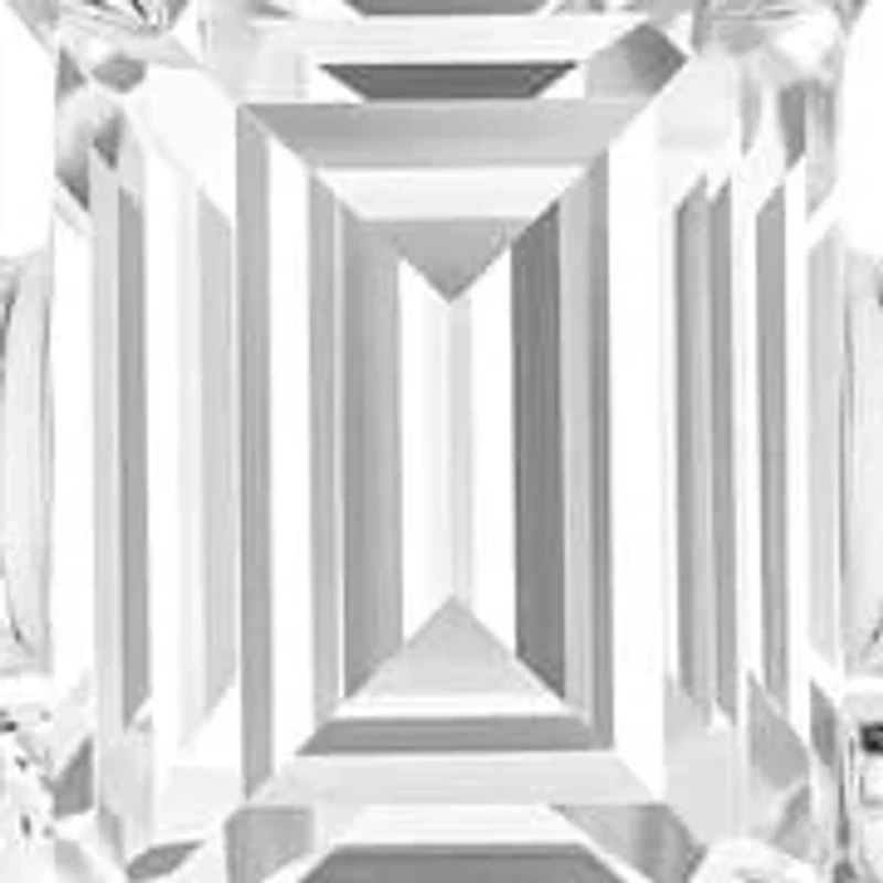 Lab Created 2.00 Cttw Emerald Cut Lab-Grown Diamond Bridal Ring Set for Women in 14K White Gold, Size 7