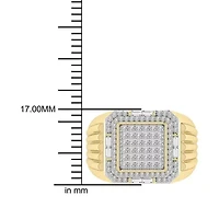 1.00 Ct.tw Natural Diamond Wedding Ring in 10K Yellow Gold