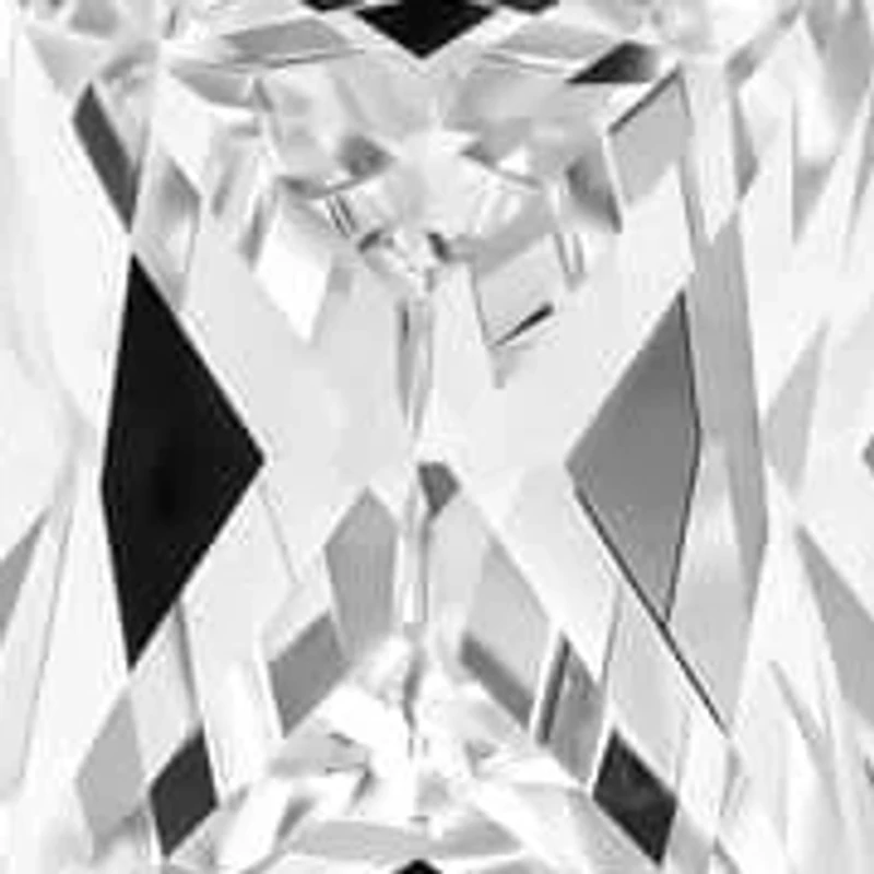 Lab Created 2.60 Cttw Radiant & Baguette Cut Lab-Grown Diamond Wedding Ring in 14K White Gold, Size 6.5