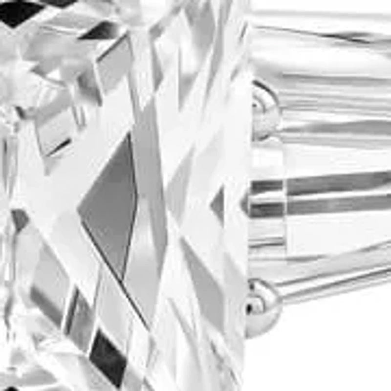 Lab Created 2.60 Cttw Radiant & Baguette Cut Lab-Grown Diamond Wedding Ring in 14K White Gold, Size 6.5