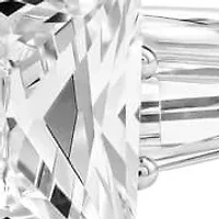 Lab Created 2.60 Cttw Radiant & Baguette Cut Lab-Grown Diamond Wedding Ring in 14K White Gold, Size 6.5