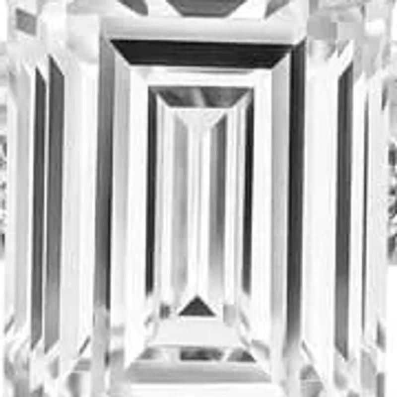 Lab Created 1.74 Cttw Emerald Cut Lab-Grown Diamond Wedding Ring in 14K White Gold, Size 7