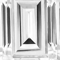 Lab Created 2.32 Cttw Emerald Cut Lab-Grown Diamond Women's Wedding Ring in 14K White Gold, Size 6.5