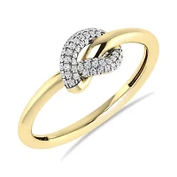1/7 Cttw Natural Diamond Simple Dainty Band in 925 Silver Yellow Plated Size- 7