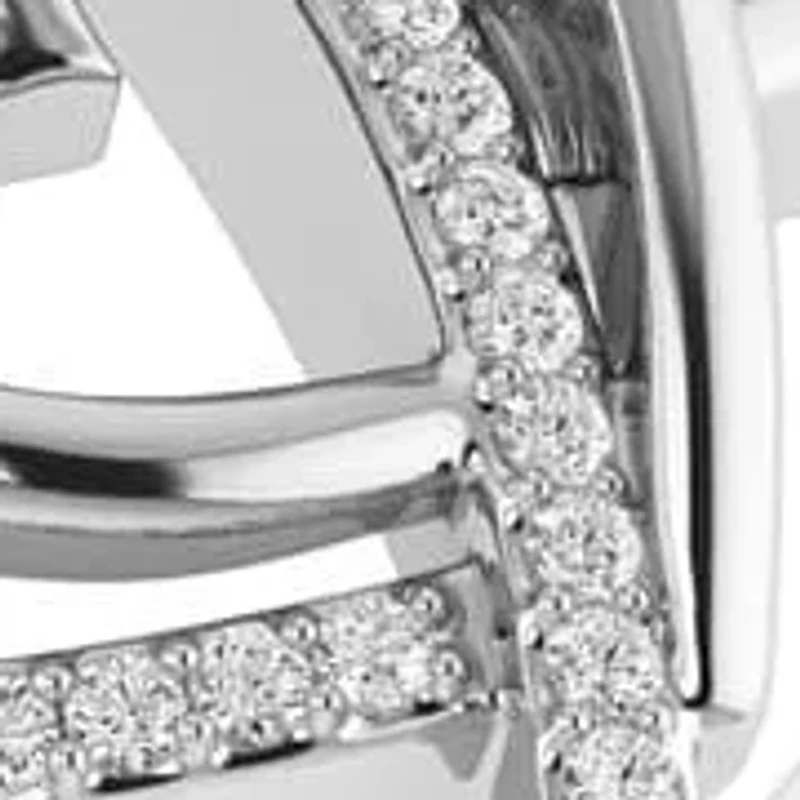 0.090 Ct.tw Natural Diamond Double Heart Shape Ring in 925 Sterling Silver