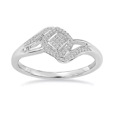 1/10 Ct.tw Natural Diamond Fashion Ring in 925 Sterling Silver