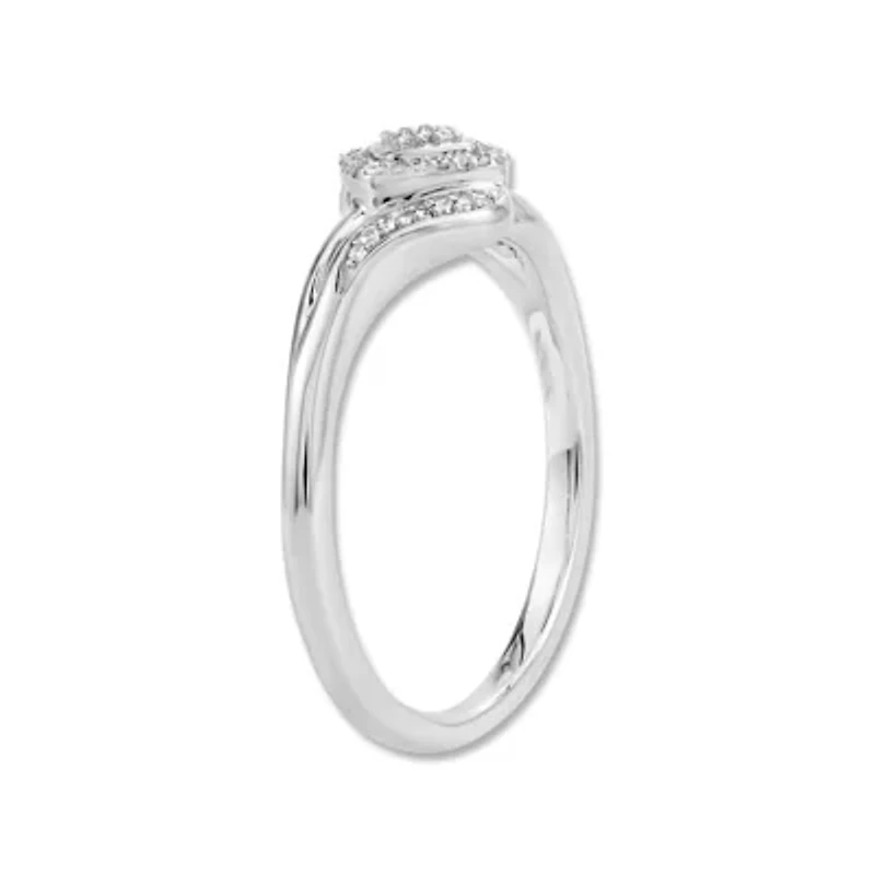 1/10 Ct.tw Natural Diamond Fashion Ring in 925 Sterling Silver