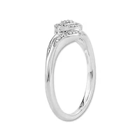 1/10 Ct.tw Natural Diamond Fashion Ring in 925 Sterling Silver
