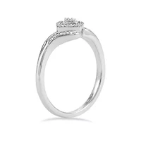 1/10 Ct.tw Natural Diamond Fashion Ring in 925 Sterling Silver