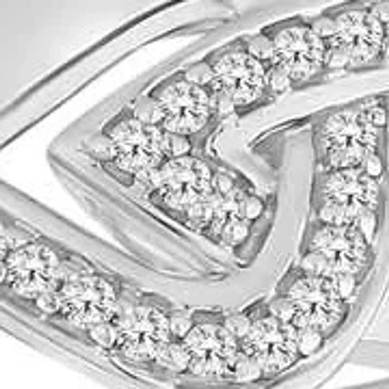 0.12 Ct.tw Round Cut Natural Diamond Fashion Ring in 925 Sterling Silver