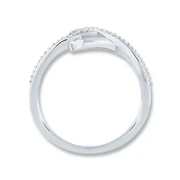 0.12 Ct.tw Round Cut Natural Diamond Fashion Ring in 925 Sterling Silver