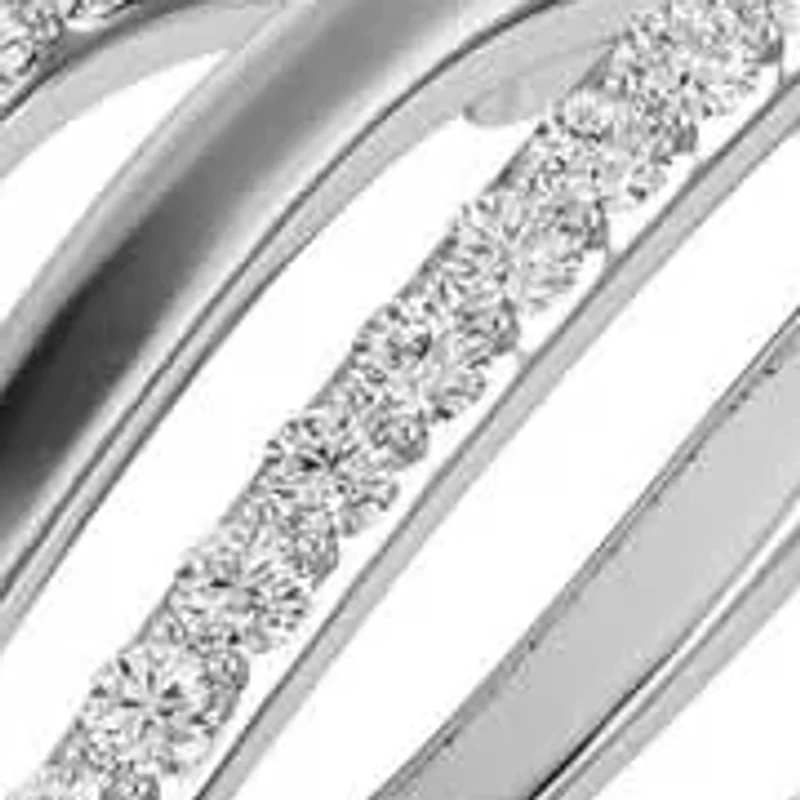 1/4 Ct.tw Natural Diamond Ring in 925 Sterling Silver