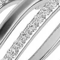 1/4 Ct.tw Natural Diamond Ring in 925 Sterling Silver