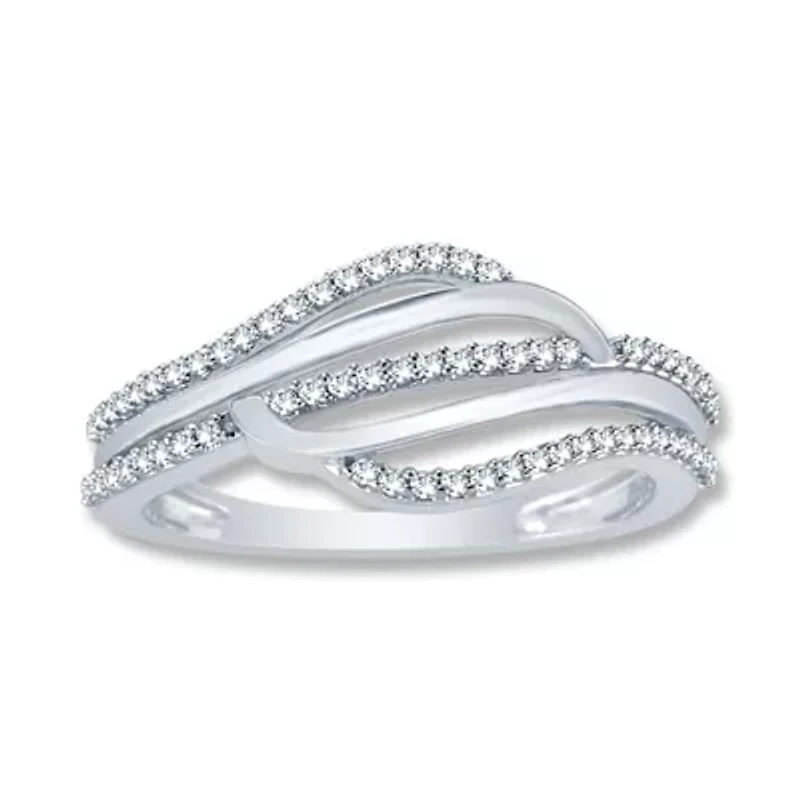 1/4 Ct.tw Natural Diamond Ring in 925 Sterling Silver
