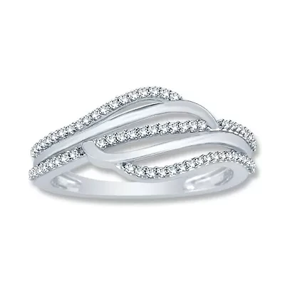 1/4 Ct.tw Natural Diamond Ring in 925 Sterling Silver