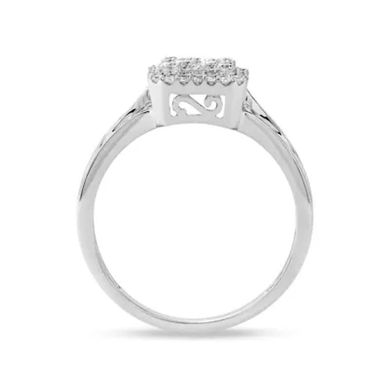 1/2 Ct.tw Round Cut Natural Diamond Wedding Ring for Women's in 925 Sterling Silver Size US - 7