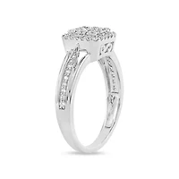 1/2 Ct.tw Round Cut Natural Diamond Wedding Ring for Women's in 925 Sterling Silver Size US - 7