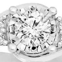 1/3 Ct.tw Natural Diamond Women's Enagagement Fashion Ring in 10K White Gold