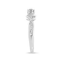 1/3 Ct.tw Natural Diamond Women's Enagagement Fashion Ring in 10K White Gold