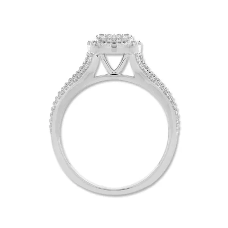 0.08 Ct.tw Natural Diamond Fashion Wedding Ring in 925 Sterling Silver