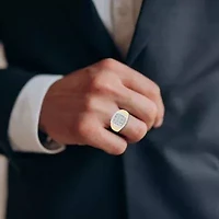 1/2 Ct.tw Natural Diamond Mens Classic Wedding Ring in 10K Yellow Gold