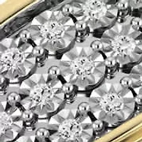 1/4 Ct.tw Natural Diamond Wedding Band/Ring in 10K Yellow Gold