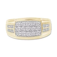 1/4 Ct.tw Natural Diamond Wedding Band/Ring in 10K Yellow Gold