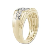 1/4 Ct.tw Natural Diamond Wedding Band/Ring in 10K Yellow Gold