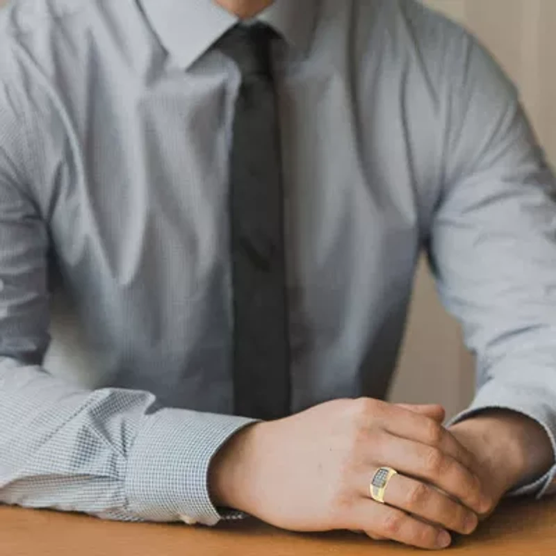 1/4 Ct.tw Natural Diamond Wedding Band/Ring in 10K Yellow Gold